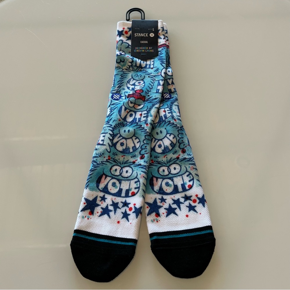 ‼️PRICE DROP‼️ NWT Stance “Get Out N Vote” socks.